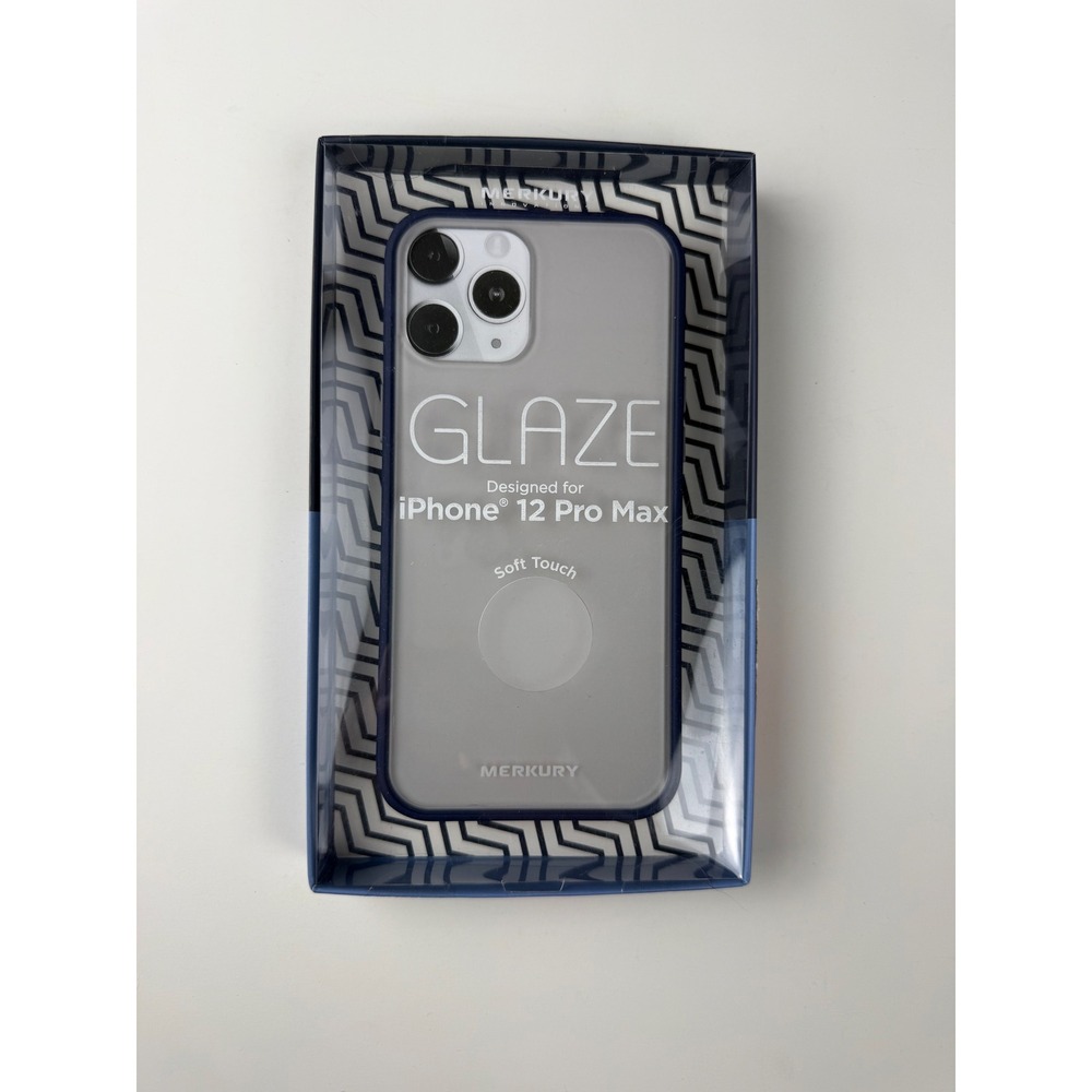 iPhone 12 Pro Max Case Soft Touch Hardshell Navy Blue